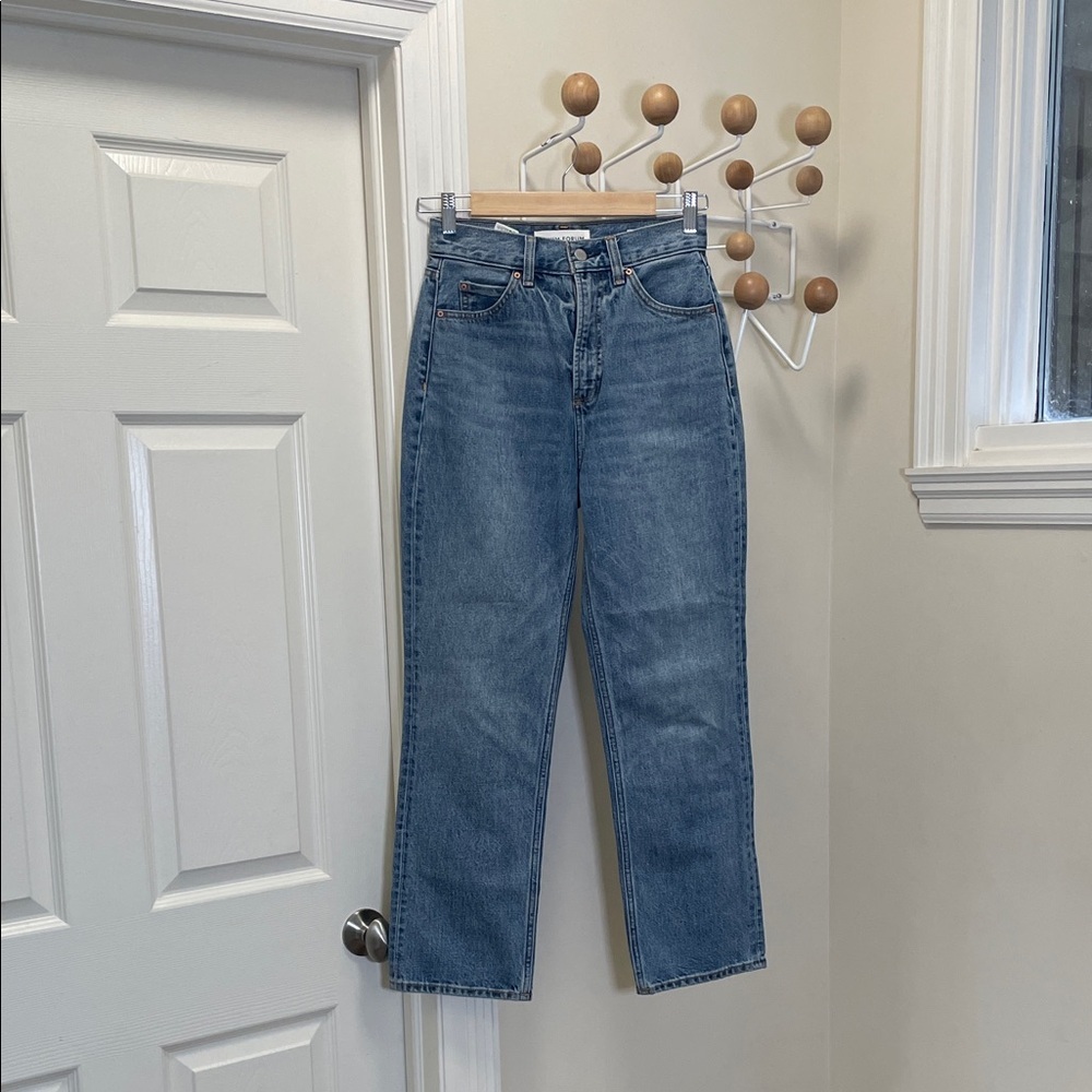 Aritzia - Denim Forum - Pin-Up Super High Staright Denim Jeans - Blue - 26x28L - Picture 2 of 12